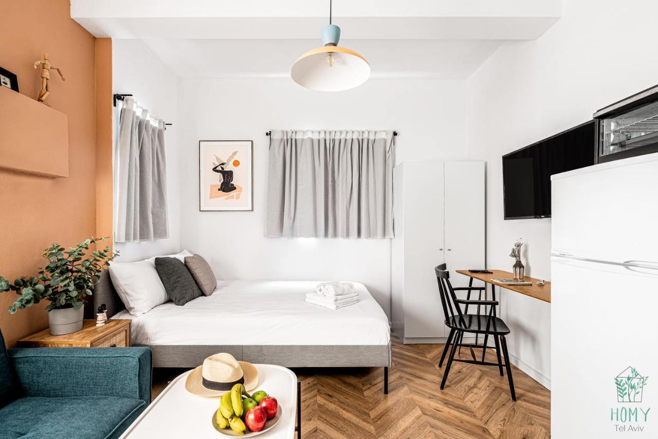 Stylish Studio Apartments On Dizengoff By Homy Tel Aviv Exterior foto